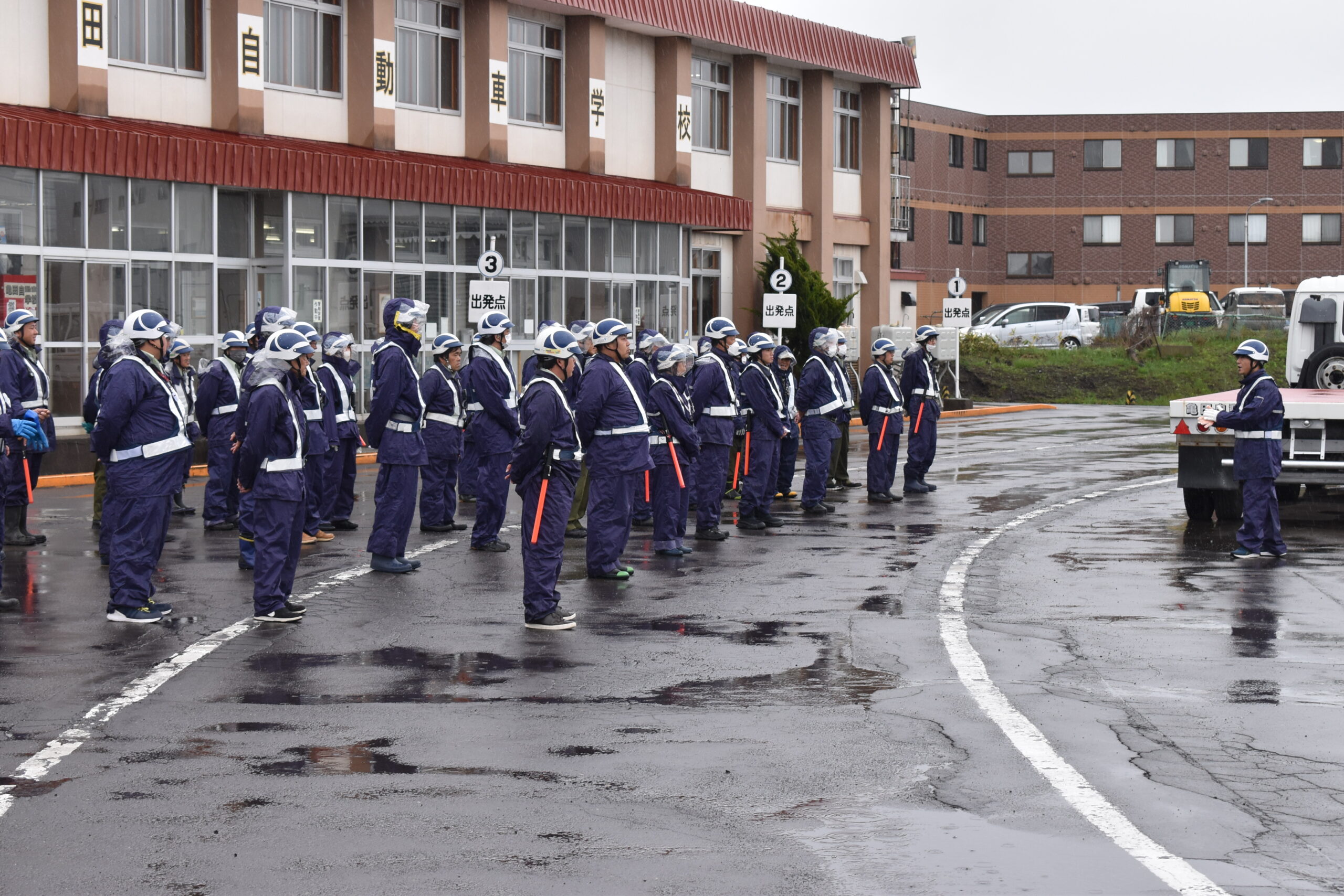 2025.4.29 亀田自動車学校をお借りしての令和7年度 現任教育